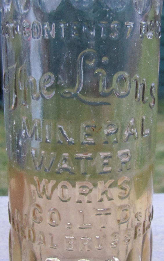 lions mineral water bottle